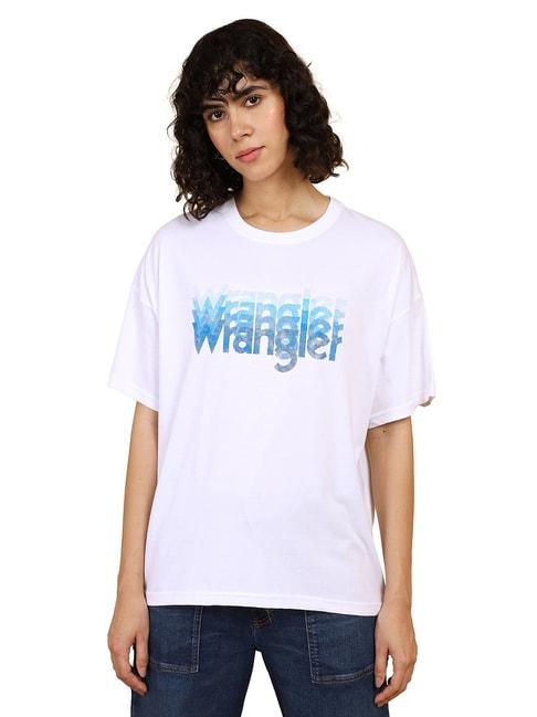 Wrangler White Graphic Print T-Shirt