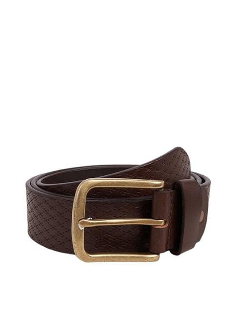 Byford by Pantaloons Tan Leather Waist Belt for Men