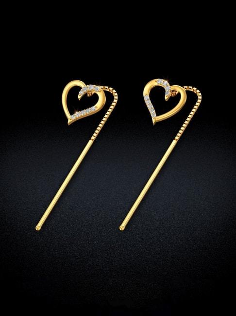 Joyalukkas 22k Gold Glinted Sui-Dhaga Earrings for Women