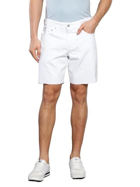 calvin-klein-jeans-white-cotton-regular-fit-denim-shorts