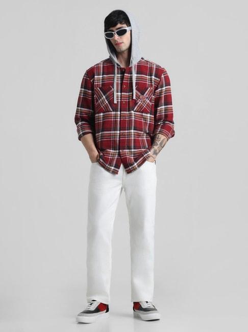 jack-&-jones-white-regular-fit-lightly-washed-jeans