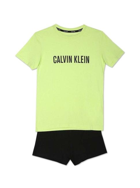 calvin-klein-jeans-kids-lime-&-black-logo-t-shirt-set