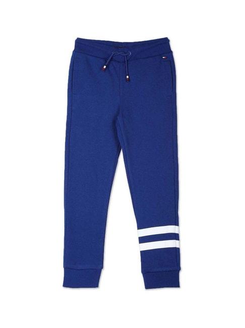 Tommy Hilfiger Kids Bold Blue Cotton Regular Fit Joggers
