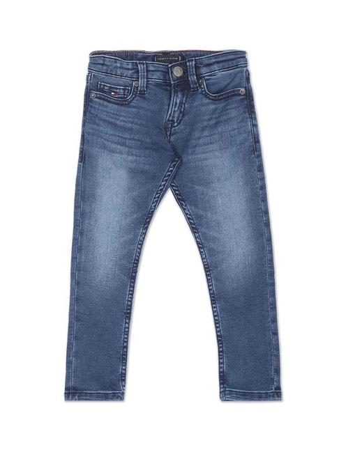 Tommy Hilfiger Kids Indigo Cotton Washed Jeans