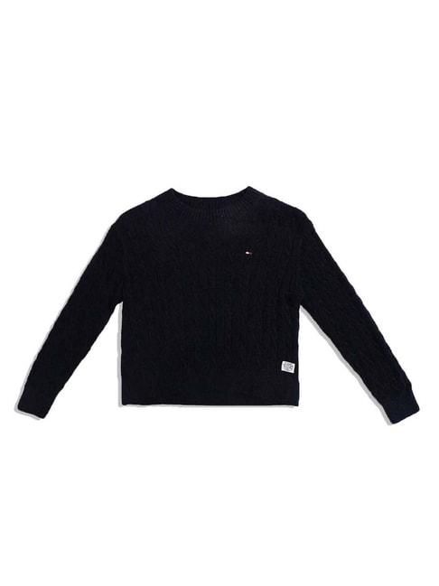 Tommy Hilfiger Kids Desert Sky Cotton Regular Fit Full Sleeves Sweater
