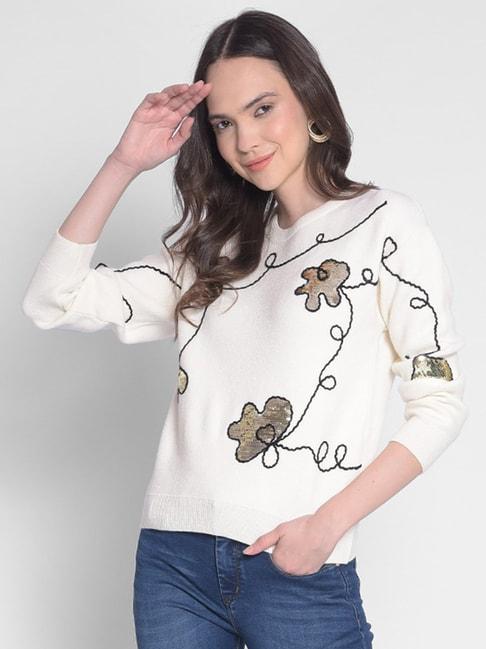 crimsoune-club-white-embellished-sweater