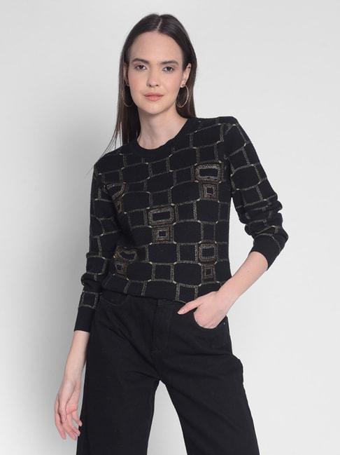 crimsoune-club-black-embellished-sweater