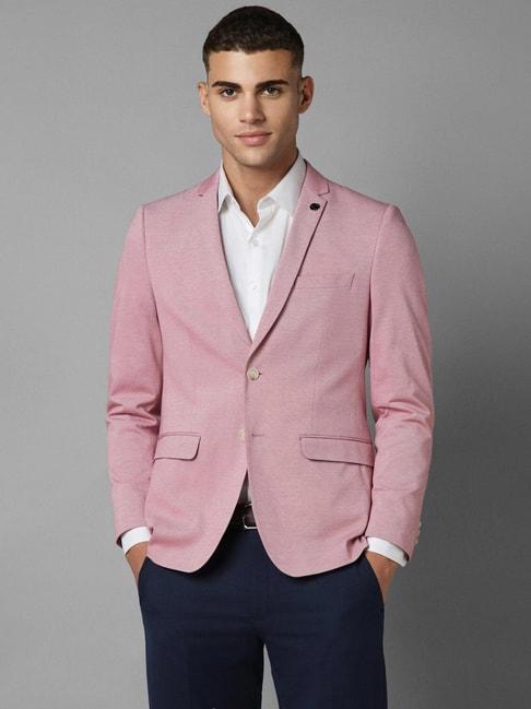 allen-solly-pink-cotton-slim-fit-blazer