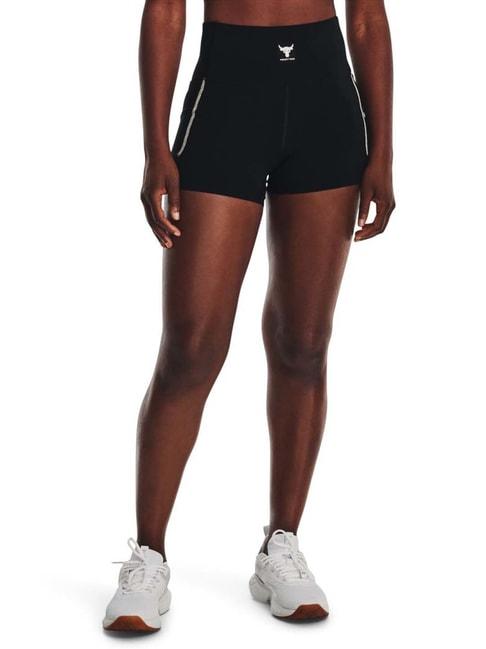 UNDER ARMOUR Black High Rise Sports Shorts