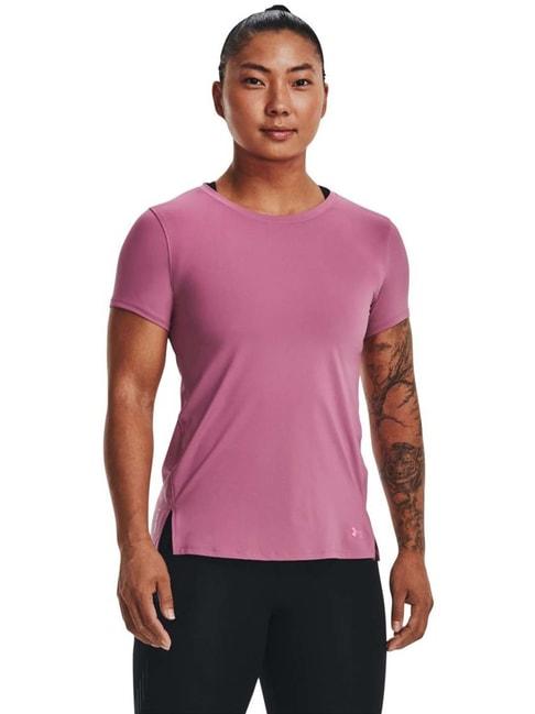 UNDER ARMOUR Pink Logo Print Sports T-Shirt