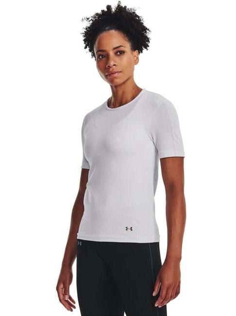 UNDER ARMOUR White Logo Print Sports T-Shirt