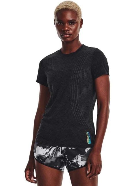 UNDER ARMOUR Black Printed Sports T-Shirt