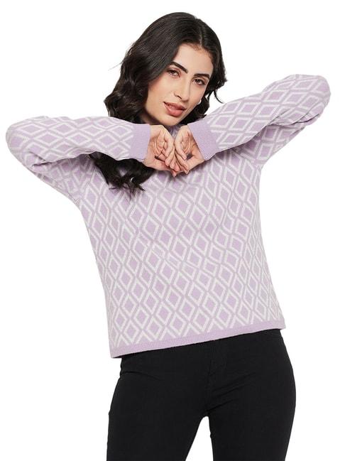 MADAME Lilac Printed Sweater