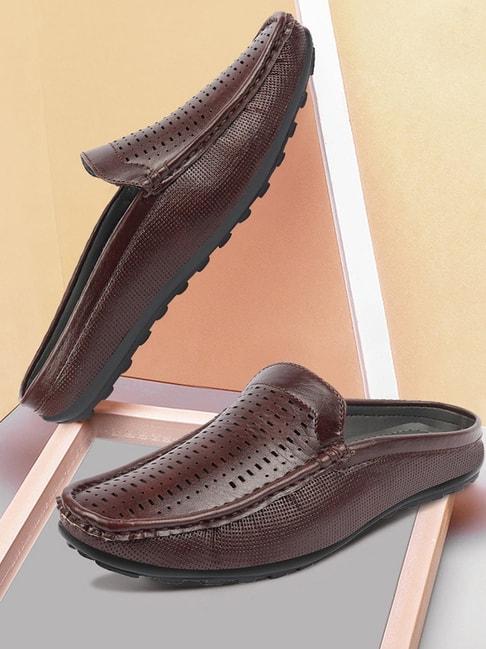 Fausto Men's Brown Mule Shoes