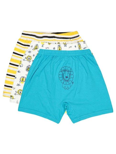 bodycare-kids-multicolor-cotton-printed-shorts-(pack-of-3)---assorted