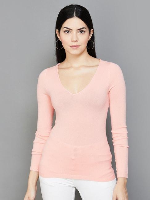 code-by-lifestyle-pink-regular-fit-top