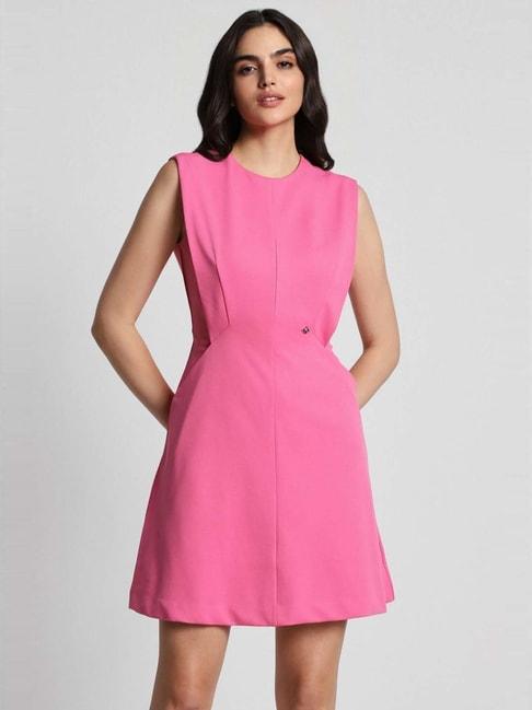 allen-solly-pink-shift-dress