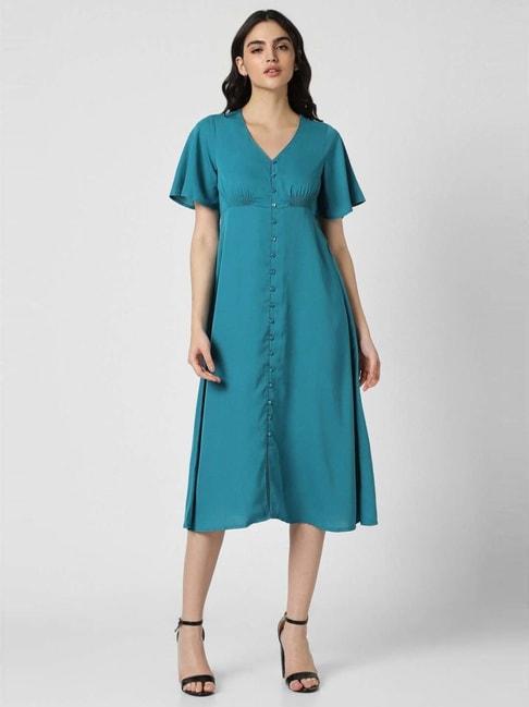 Van Heusen Blue A-Line Dress