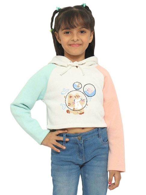Nauti Nati Kids Multicolor Printed Full Sleeves Sweatshirt