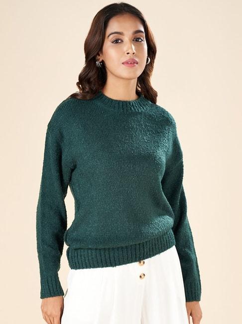 akkriti-by-pantaloons-green-self-pattern-sweater