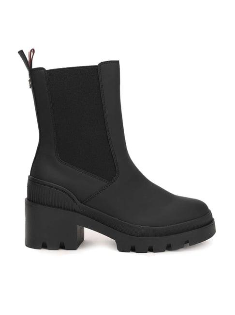 tommy-hilfiger-women's-black-chelsea-boots