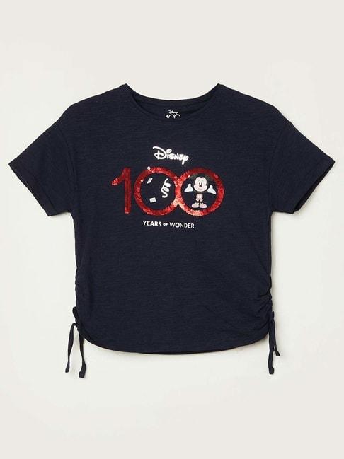 fame-forever-by-lifestyle-kids-navy-cotton-printed-tee