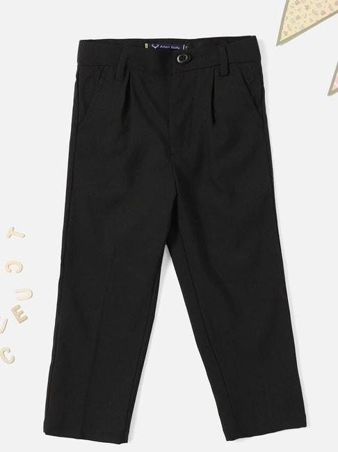 Allen Solly Junior Black Solid Trousers