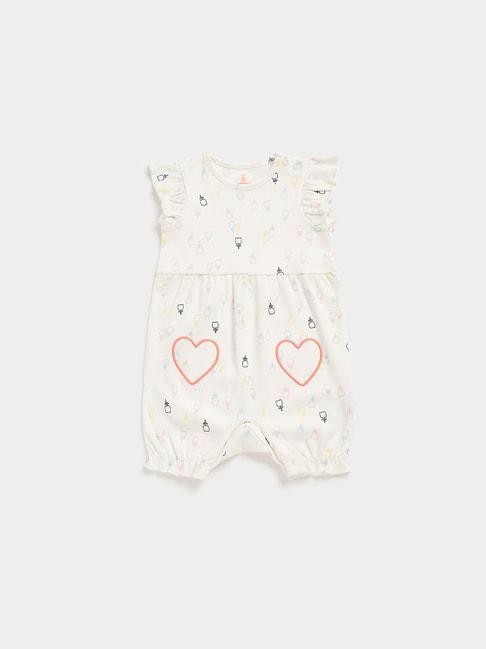 Mothercare Kids Off White Floral Print Romper