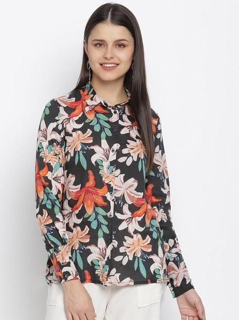Oxolloxo Multicolor Floral Print Shirt
