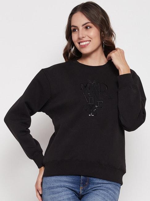 MADAME Black Embellished Sweatshirt