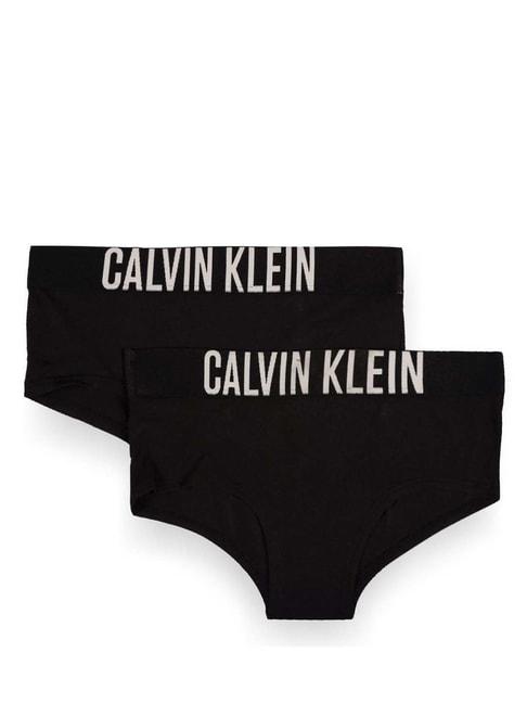 calvin-klein-kids-black-cotton-logo-shorts-(pack-of-2)