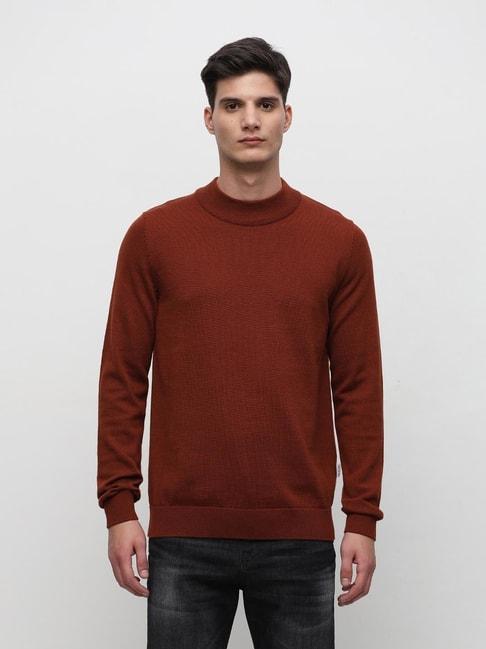 SELECTED HOMME Brown Regular Fit Sweater