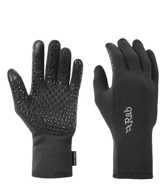 Rab Black Power Stretch Contact Grip Gloves (Large)