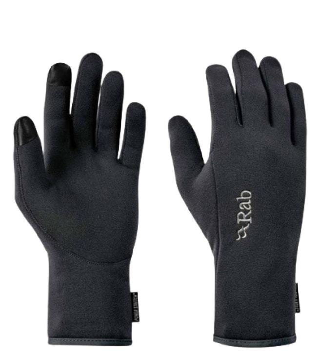 Rab Black Power Stretch Contact Mobile Friendly Gloves (Small)