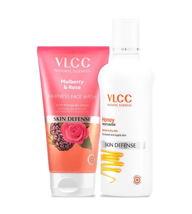 VLCC Mulberry Rose Face Wash and Honey Moisturiser Combo
