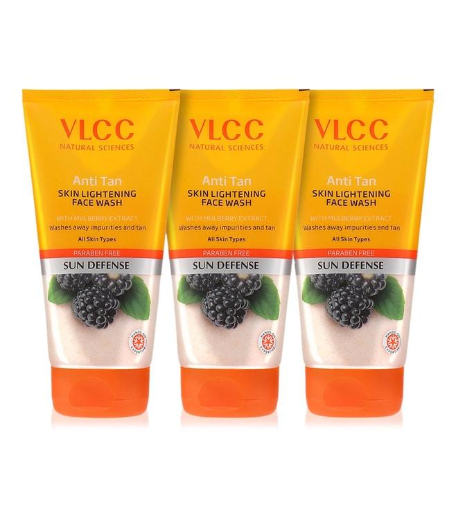 VLCC Anti Tan Skin Lightening Face Wash Buy 1 Get 1 Free - Pack of 3