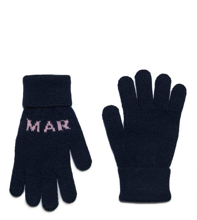 Marni Kids Blue Logo Gloves (12-16 Year)