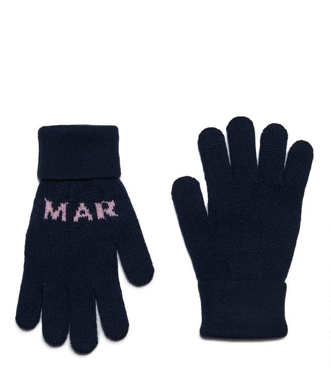 Marni Kids Blue Logo Gloves (8-12 Year)