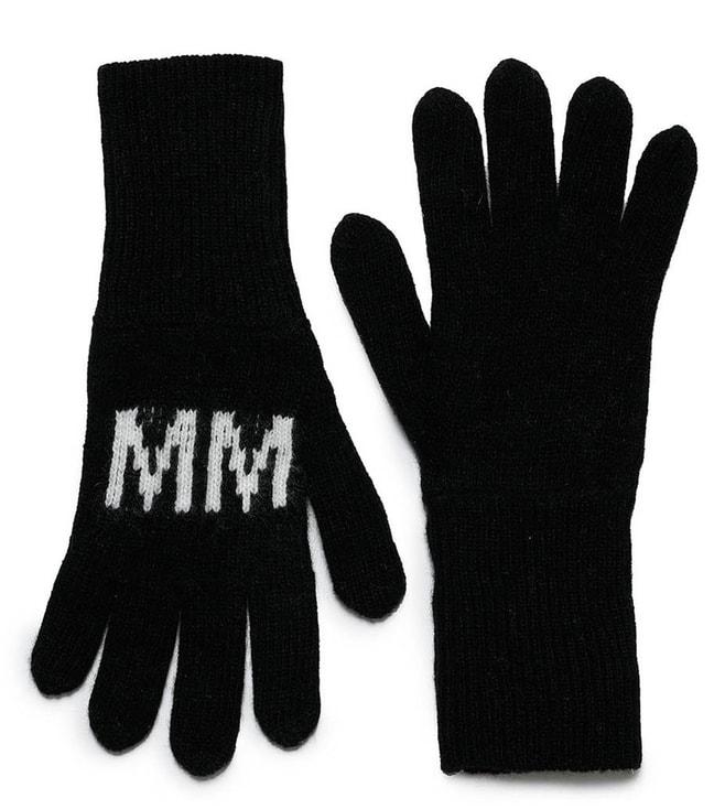 MM6 MAISON MARGIELA Kids Black Logo Gloves (8-12 Year)