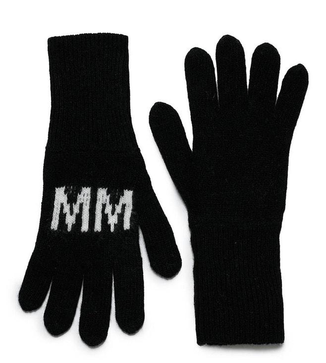 MM6 MAISON MARGIELA Kids Black Logo Gloves (12-16 Year)