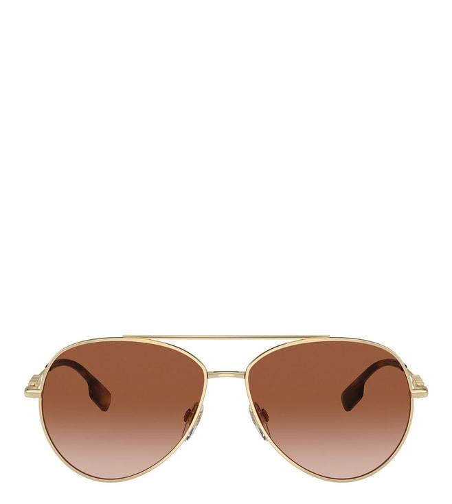 Burberry 0BE314711091358 Brown Gradient Aviator Sunglasses for Women