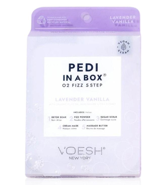 VOESH Lavender Vanilla Pedi In a Box O2 Fizz 5 Step Kit