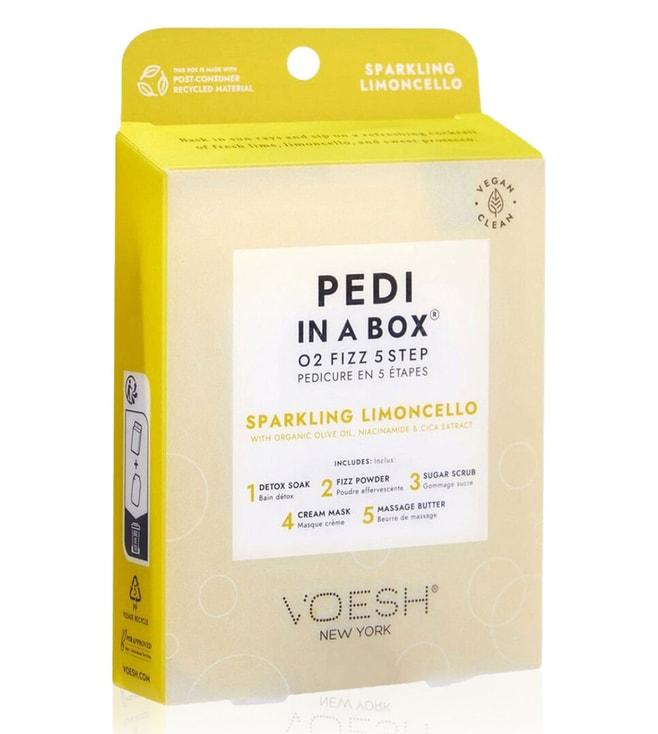 VOESH Sparkling Limoncello Pedi In a Box O2 Fizz 5 Step Kit