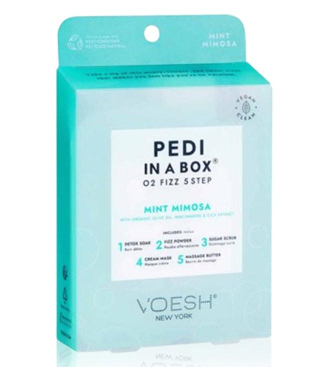 VOESH Mint Mimosa Pedi In a Box O2 Fizz 5 Step Kit