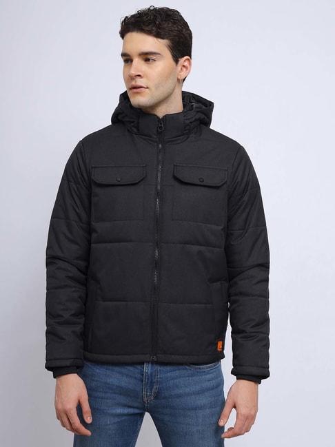lee-black-regular-fit-hooded-jacket
