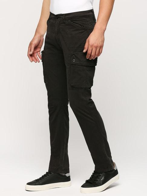 pepe-jeans-black-cotton-straight-fit-cargos