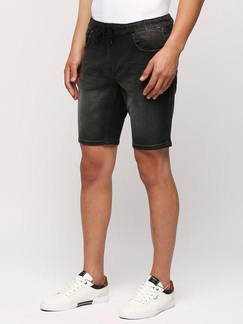 pepe-jeans-black-regular-fit-denim-shorts