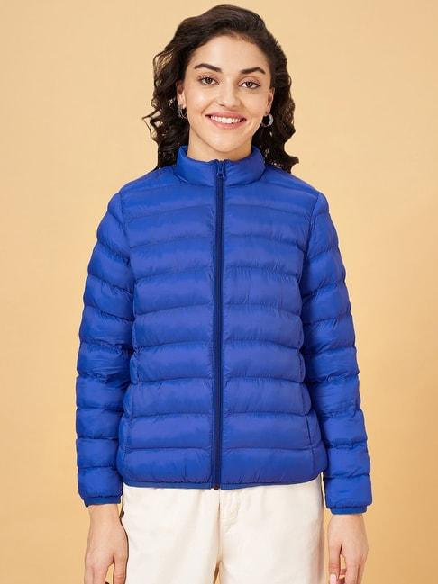 Honey by Pantaloons Blue Quilted Jacket