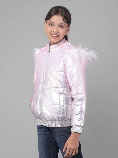 Crimsoune Club Kids Pink Regular Fit Full Sleeves Jacket