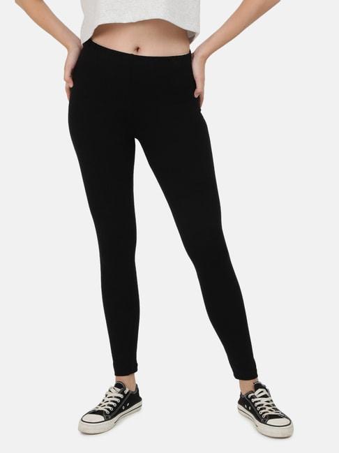 bene-kleed-black-cotton-slim-fit-leggings